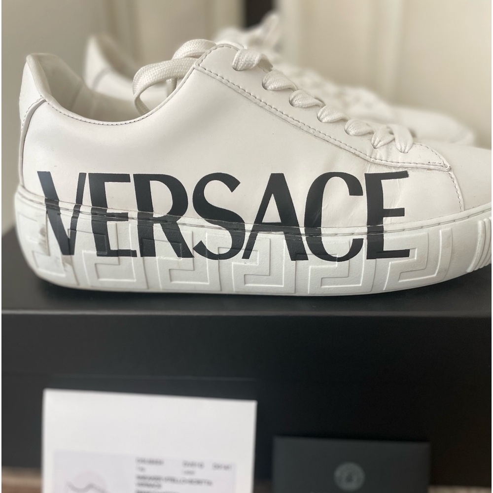 Versace, Men’s Logo Leather